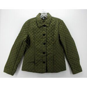 Gumps San Francisco Jacket Small Quilted Coat Button Up Insulated